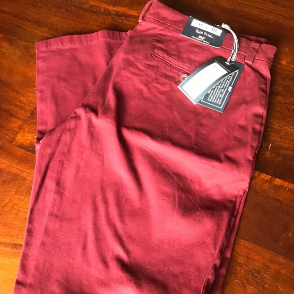 Vineyard Vines Other - VV Stretch Slim Breaker Pants - 36x30 - Crimson